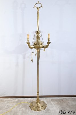 Gilt Bronze Floor Lamp, Late 19th Century-RVK-1701003