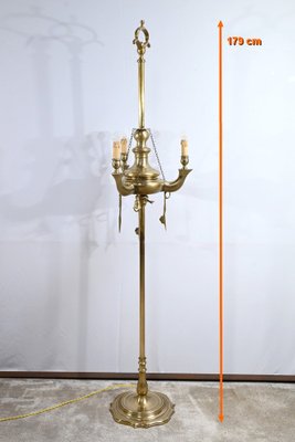 Gilt Bronze Floor Lamp, Late 19th Century-RVK-1701003