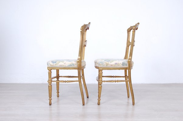 Gilt Chairs, 1800s, Set of 2-XSG-980350