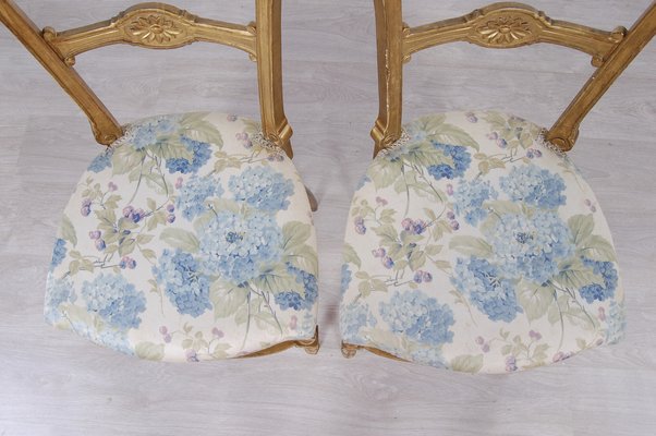 Gilt Chairs, 1800s, Set of 2-XSG-980350