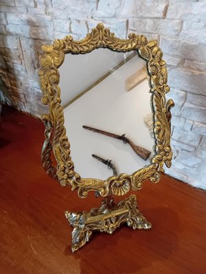 Gilt Metal Dressing Mirror-WMZ-1769087