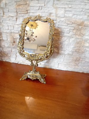 Gilt Metal Dressing Mirror-WMZ-1769087