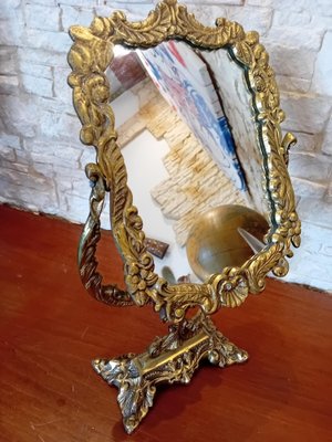 Gilt Metal Dressing Mirror-WMZ-1769087