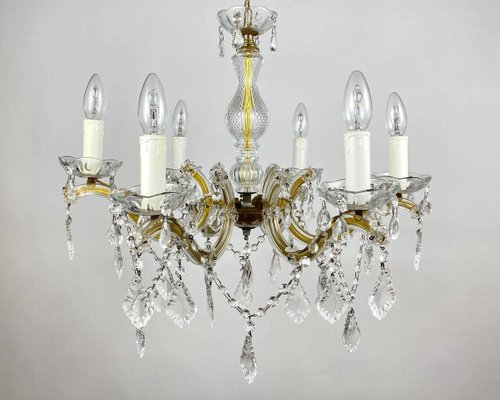 Gilt Metal Frame Crystal Ceiling Lamp-GYX-1348247