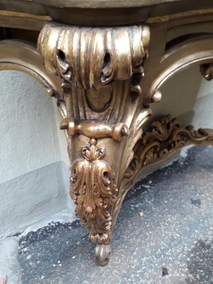 Giltwood Console Table, 1940s-AKA-725436