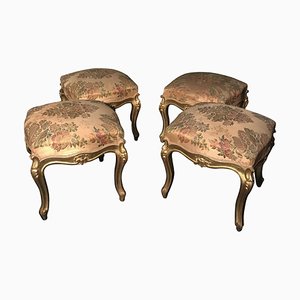 Giltwood Stools, Italy, 19th Century, Set of 4-MBH-1031908