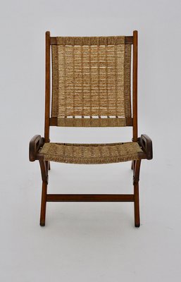 Gio Ponti Style Folding Lounge Chair, 1960s-NB-861670