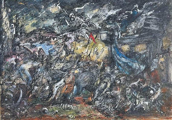 Giorgi Kukhalashvili, War and Peace by Tolstoy, 2011, Mixed Media on Paper-CHG-2025551