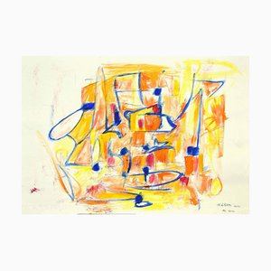 Giorgio Lo Fermo, Geometrical Abstract Composition, 2020, Mixed Media on Paper-ZCI-829364