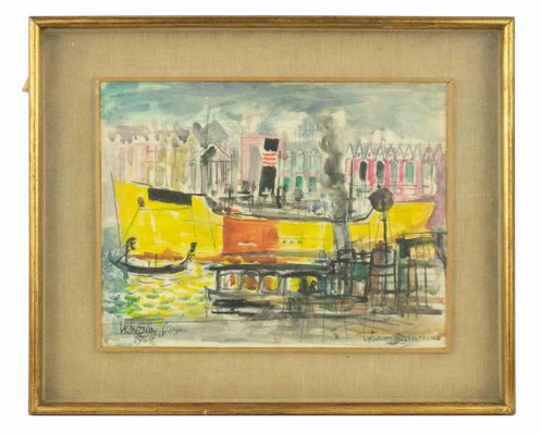 Giovanni Brancaccio, Venice, Watercolor, 1964-ZCI-1775737