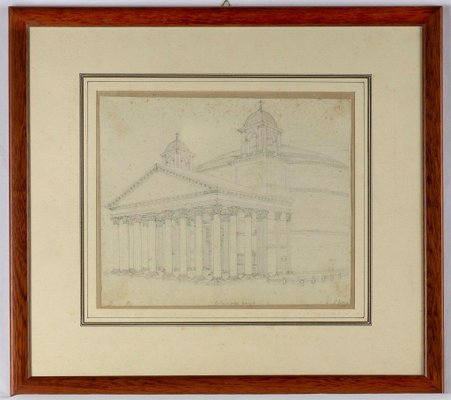 Giovanni Fontana, Pantheon, Original Drawing, Late 16th-Century-ZCI-915372