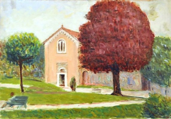 Giovanni Malesci, Padua Scrovegni Chapel, 1965, Oil on Canvas-KHH-1243761