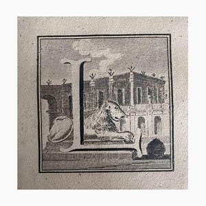 Giovanni Mignani, Antiquities of Herculaneum, Letter L, Etching, 18th Century-ZCI-2024906