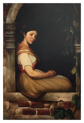 Giovanni Santaniello, Portrait of a Young Woman, 2002, Oil on Canvas, Framed-YUW-1317048