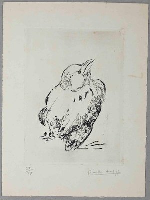 Giselle Halff, Bird, Original Etching and Aquatint, Mid-20th-Century-ZCI-1216707