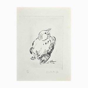 Giselle Halff, Pigeon, Original Etching, Mid-20th-Century-ZCI-1216706