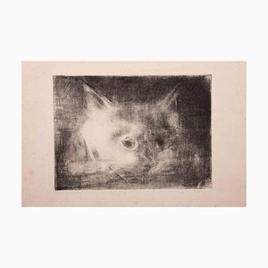 Giselle Halff, The Cat, Original Etching, 1950s-ZCI-1758969