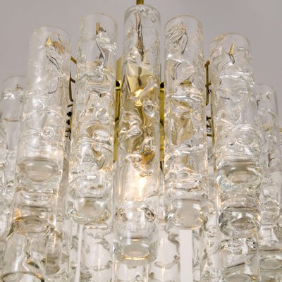 Glass and Brass Chandelier from Doria, 1960-VDW-954903