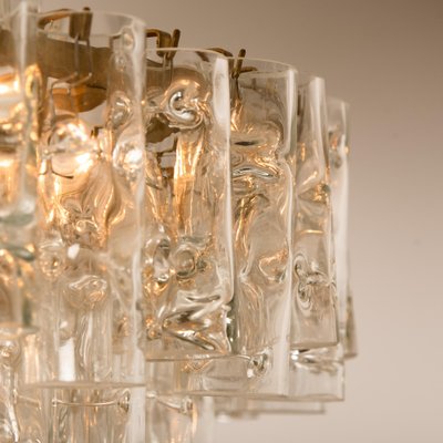 Glass and Brass Chandelier from Doria, 1960-VDW-954903