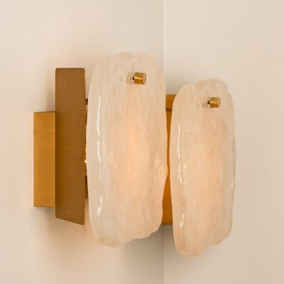 Glass and Brass Light Fixtures by J.T Kalmar, Austria, 1960s-VDW-1358398