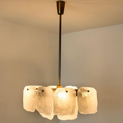 Glass and Brass Light Fixtures by J.T Kalmar, Austria, 1960s-VDW-1358398