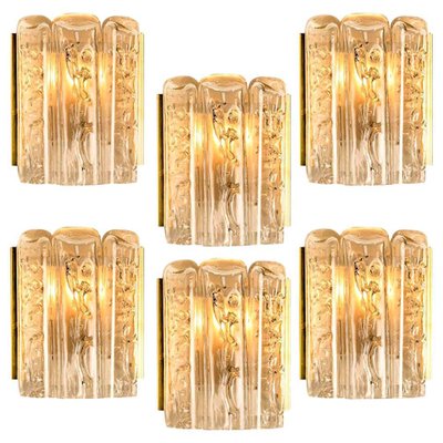 Glass and Brass Wall Sconce by Doria, 1960-VDW-968263