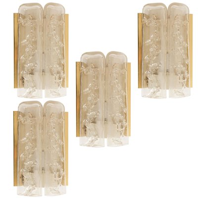 Glass and Brass Wall Sconce by Doria, 1960-VDW-968263