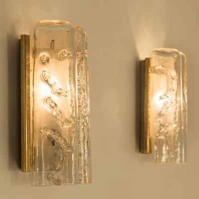 Glass and Brass Wall Sconce by Doria, 1960-VDW-968263