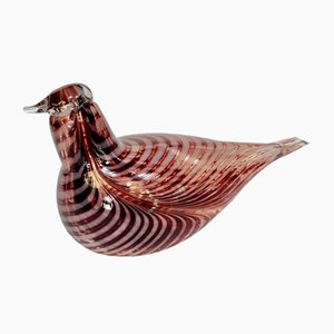 Glass Art Mouth-Blown Bird Figure by Oiva Toikka for Iittala, Finland, 1980s-JP-1702511