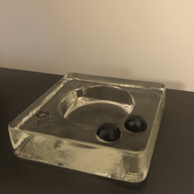 Glass Ashtray from Leucos, 1970s-MOH-1259565