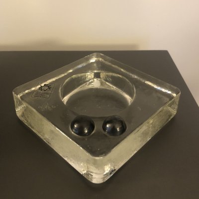 Glass Ashtray from Leucos, 1970s-MOH-1259565