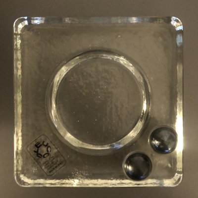 Glass Ashtray from Leucos, 1970s-MOH-1259565