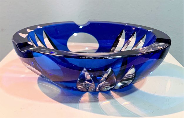 Glass Ashtray from Val Saint Lambert, 1970s-IKW-796687