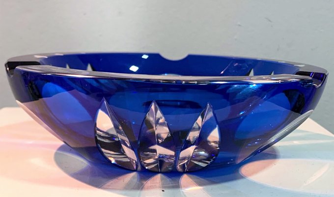 Glass Ashtray from Val Saint Lambert, 1970s-IKW-796687