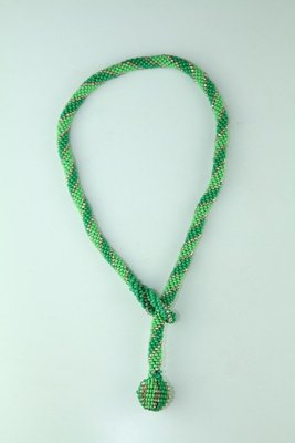 Glass Bead Necklace in the Style of the Wiener Werkstätte, 1920s-ZWH-738097