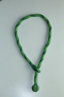 Glass Bead Necklace in the Style of the Wiener Werkstätte, 1920s-ZWH-738097