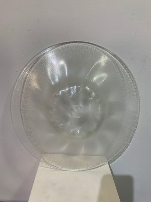 Glass Bowl by W. J. Rozendaal for Kristalunie Maastricht, 1950s-IKW-843945