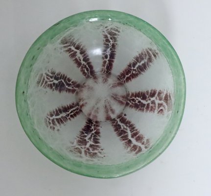 Glass Bowl in Green from WMF Ikora, 1960s-ESB-2019682