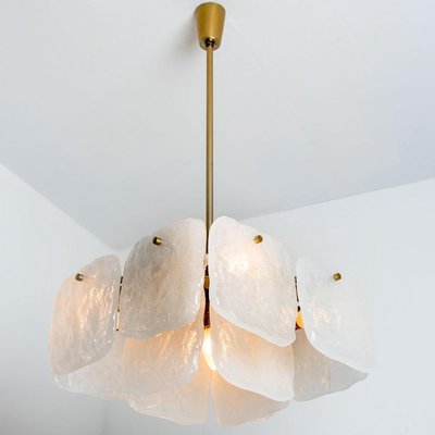 Glass & Brass Pendant Light by J.T. Kalmar, Austria, 1960s-VDW-1350713