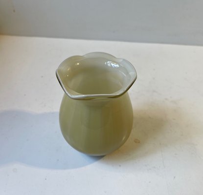 Glass Bud Vase with Optical Stripes from Holmegaard, 1930s-LCR-1058075