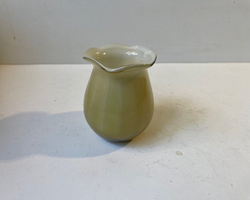 Glass Bud Vase with Optical Stripes from Holmegaard, 1930s-LCR-1058075