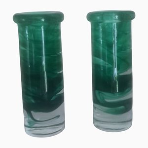 Glass Candleholders by Anna Ehrner from Kosta Boda, Set of 2-QDP-1193523