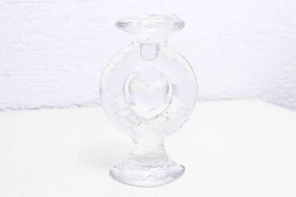 Glass Candleholders Duo by Staffan Gellerstedt for Pukeberg, 1970s, Set of 2-BQF-1093849