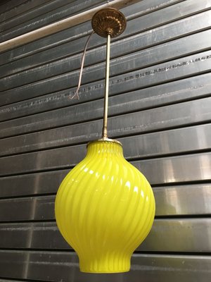 Glass Ceiling Lamp, 1960s-WQQ-891567