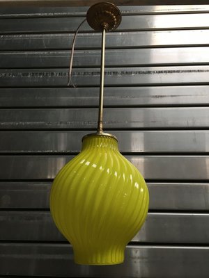 Glass Ceiling Lamp, 1960s-WQQ-891567