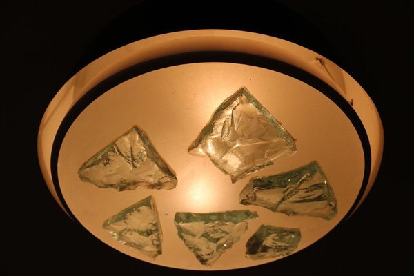 Glass Ceiling Lamp from Raak, 1950s-DV-626570