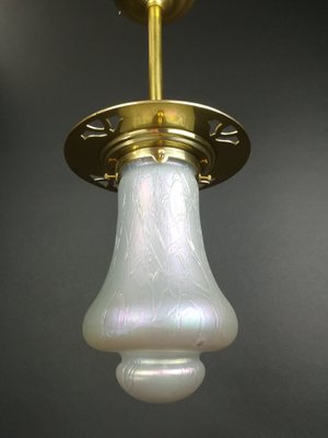 Glass Ceiling Lamp from Wiener Werkstätte, 1920s-KDB-1417140