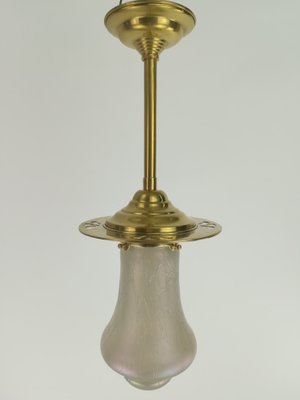 Glass Ceiling Lamp from Wiener Werkstätte, 1920s-KDB-1417140