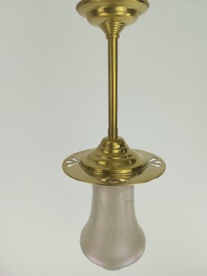 Glass Ceiling Lamp from Wiener Werkstätte, 1920s-KDB-1417140