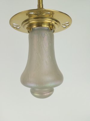 Glass Ceiling Lamp from Wiener Werkstätte, 1920s-KDB-1417140